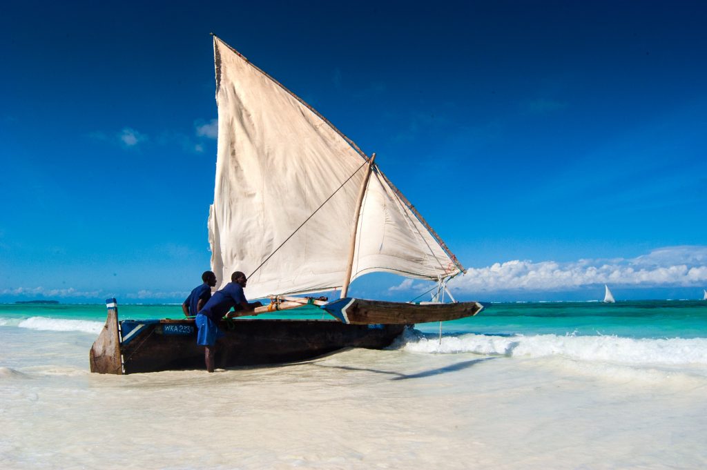 Łódka na Zanzibarze